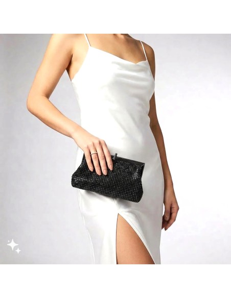 Kharisma pochette elegante con strass